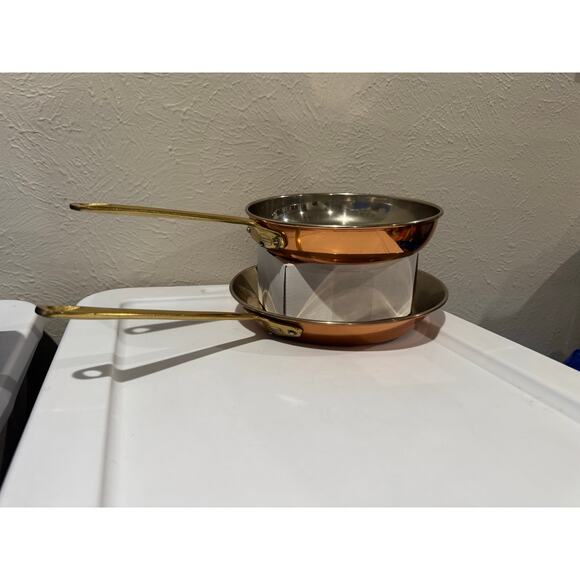 Benjamin & Medwin hanging Copper Cookware Two Skillets Frypans - Picture 2 of 10